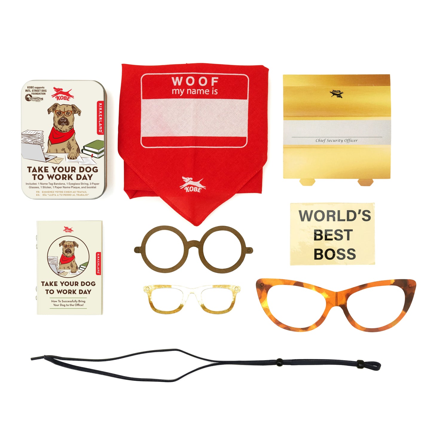 Kikkerland Kobe Dog Work Life Kit