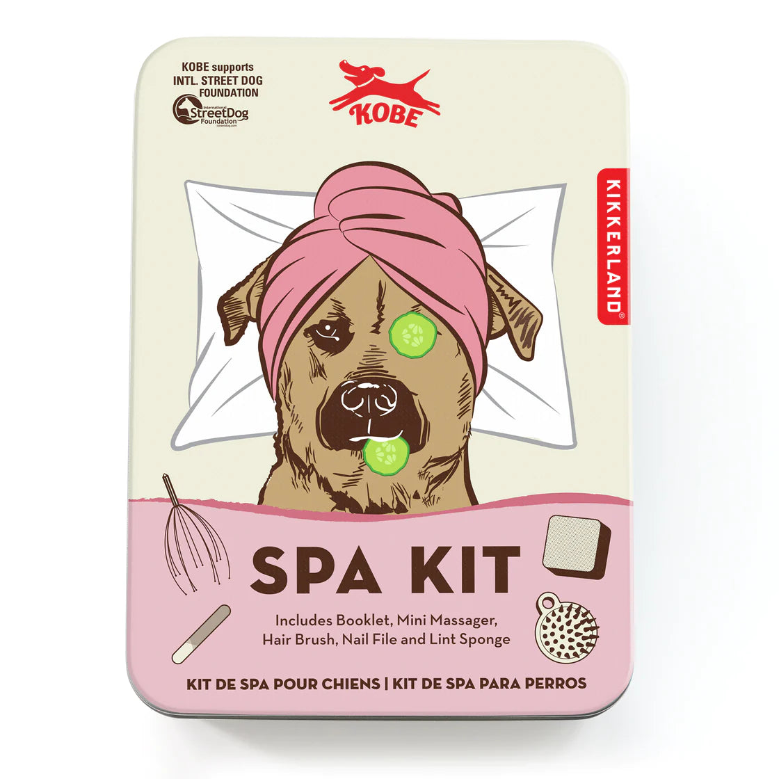 Kikkerland Kobe Dog Spa Kit