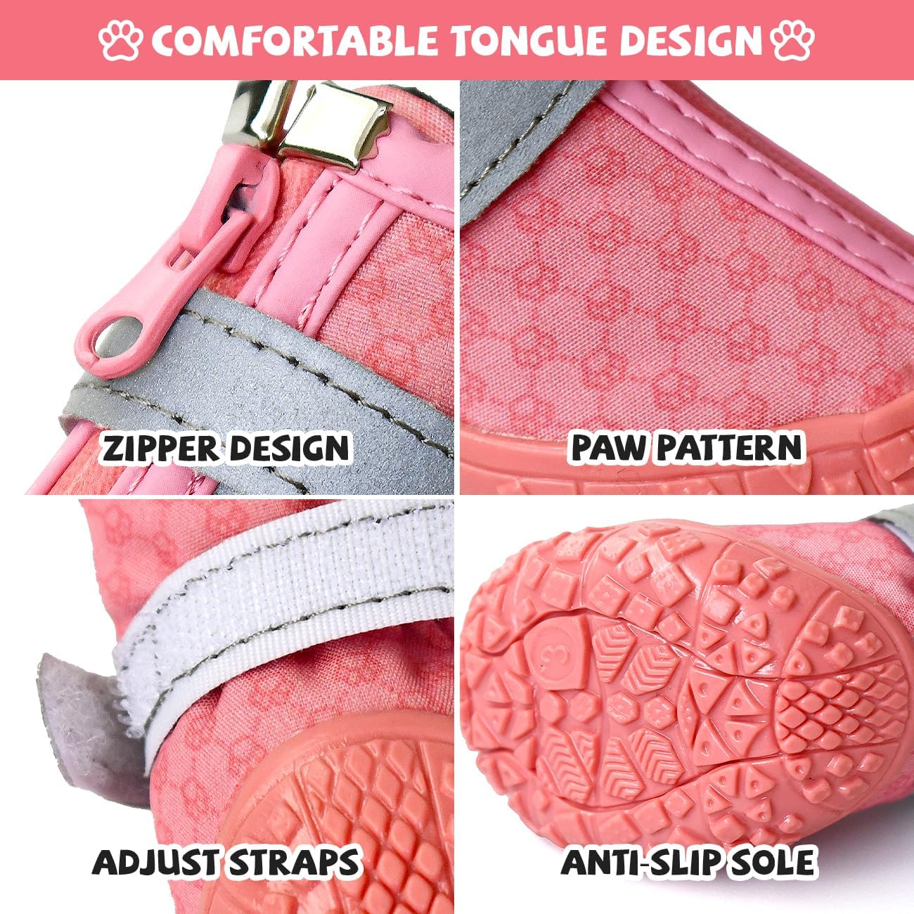 Köpek Ayakkabısı Pembe