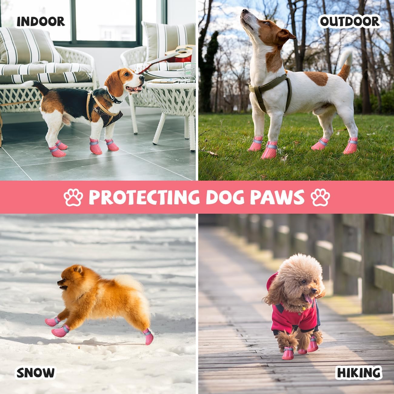 Köpek Ayakkabısı Pembe