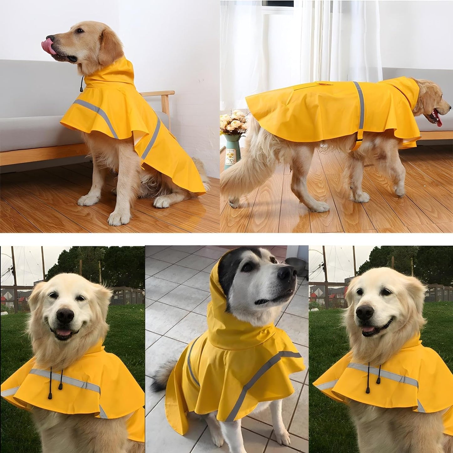 Nacoco Pet Büyük Beden Köpek Yağmurluk