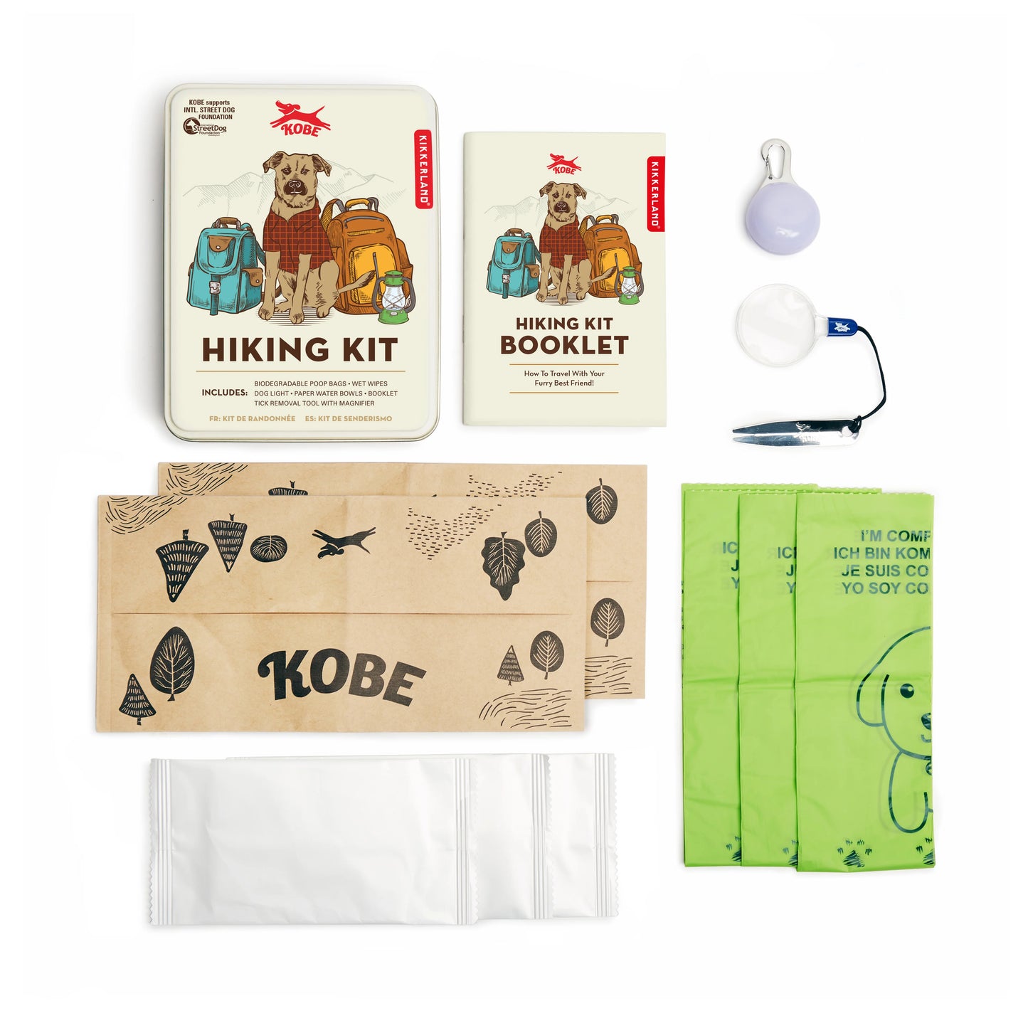Kikkerland Kobe Dog Camping Kit