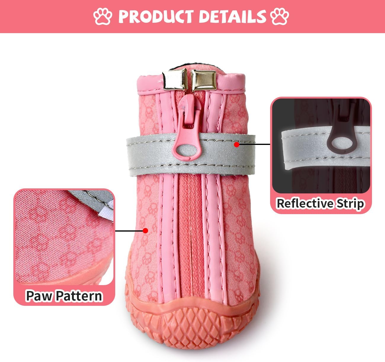 Köpek Ayakkabısı Pembe