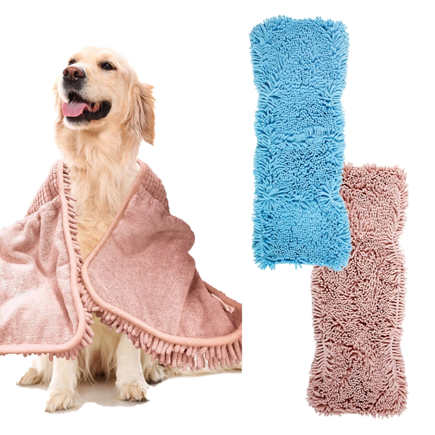Mikrofiber Köpek Kurulama Havlusu 2'li