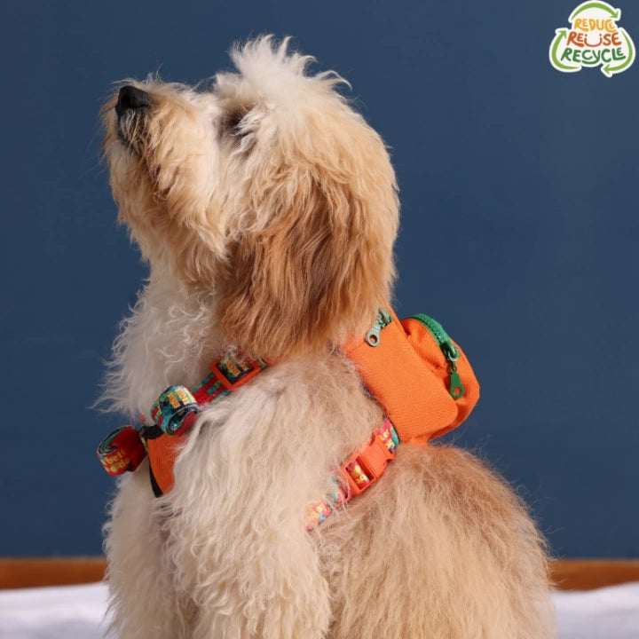 Pawlook Dog Harness Backpack