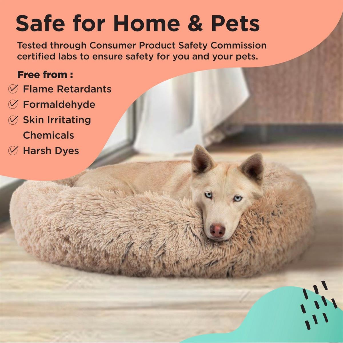 Donut Shag Frost Köpek Yatağı