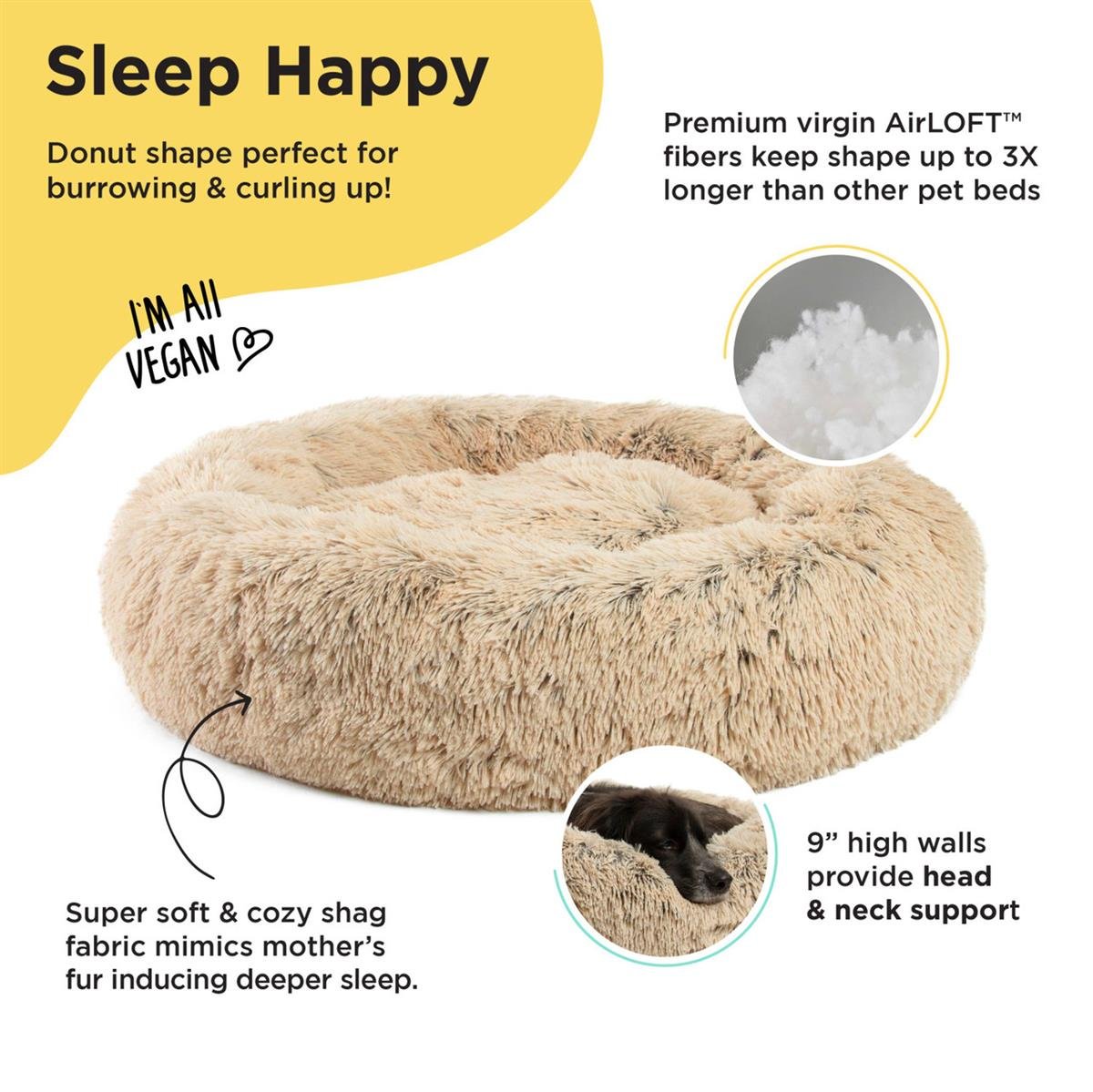 Donut Shag Frost Köpek Yatağı