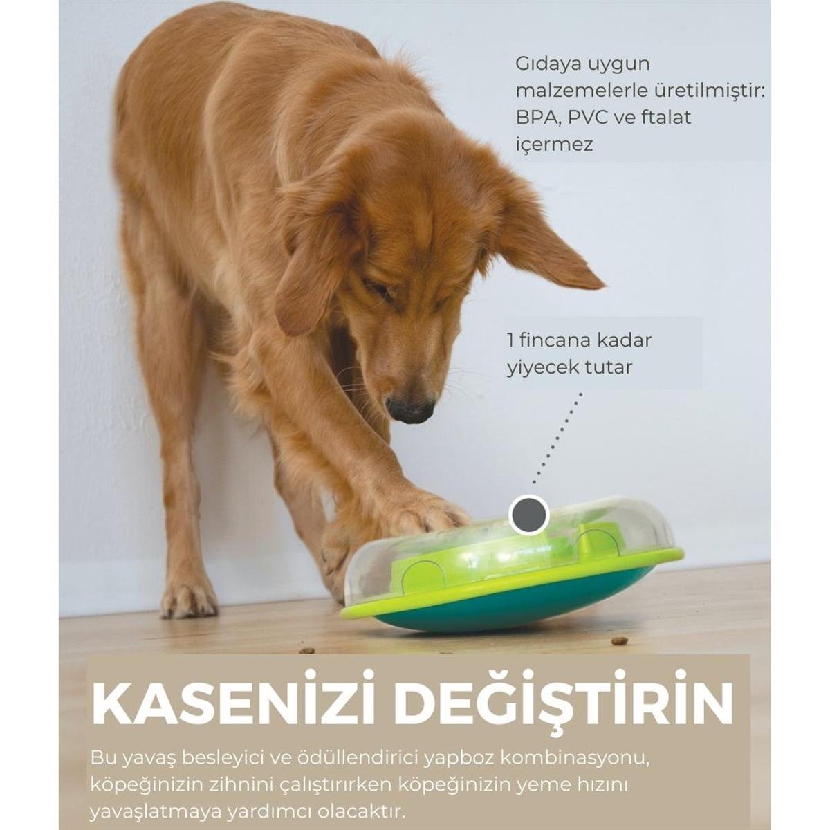 Outward Hound Wobble Bowl Interactive Treat Puzzle Köpek Oyuncağı Medium