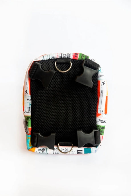 Pawlook Dog Harness Collar Backpack Patterned