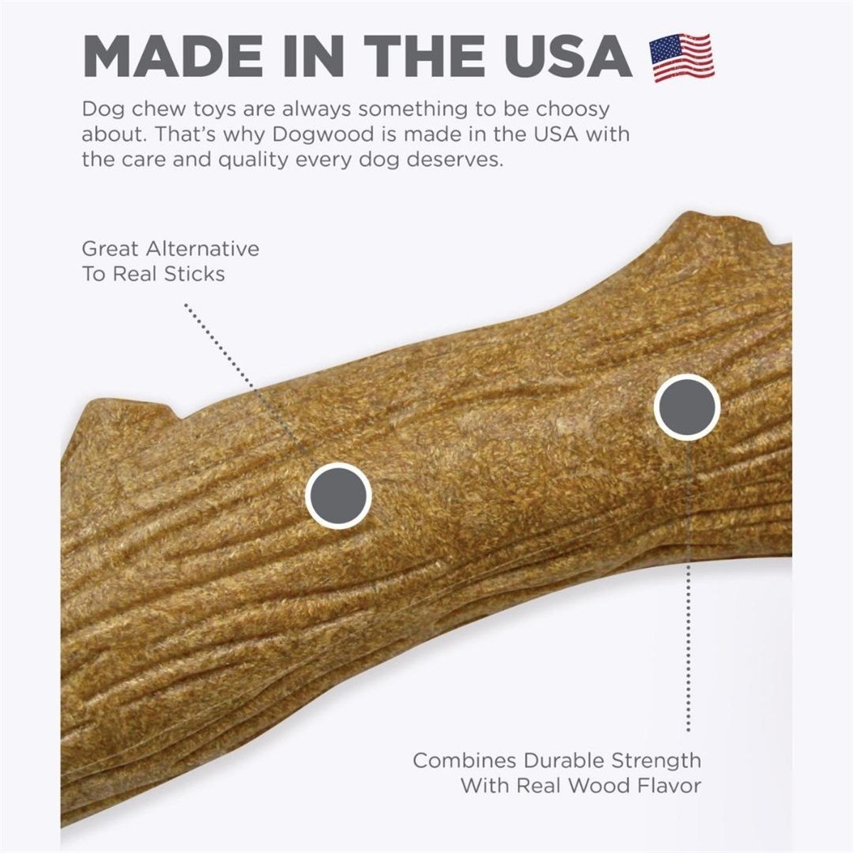 Petstages Durable Stick Papaya Ağacından Bitmeyen Köpek Kemiği