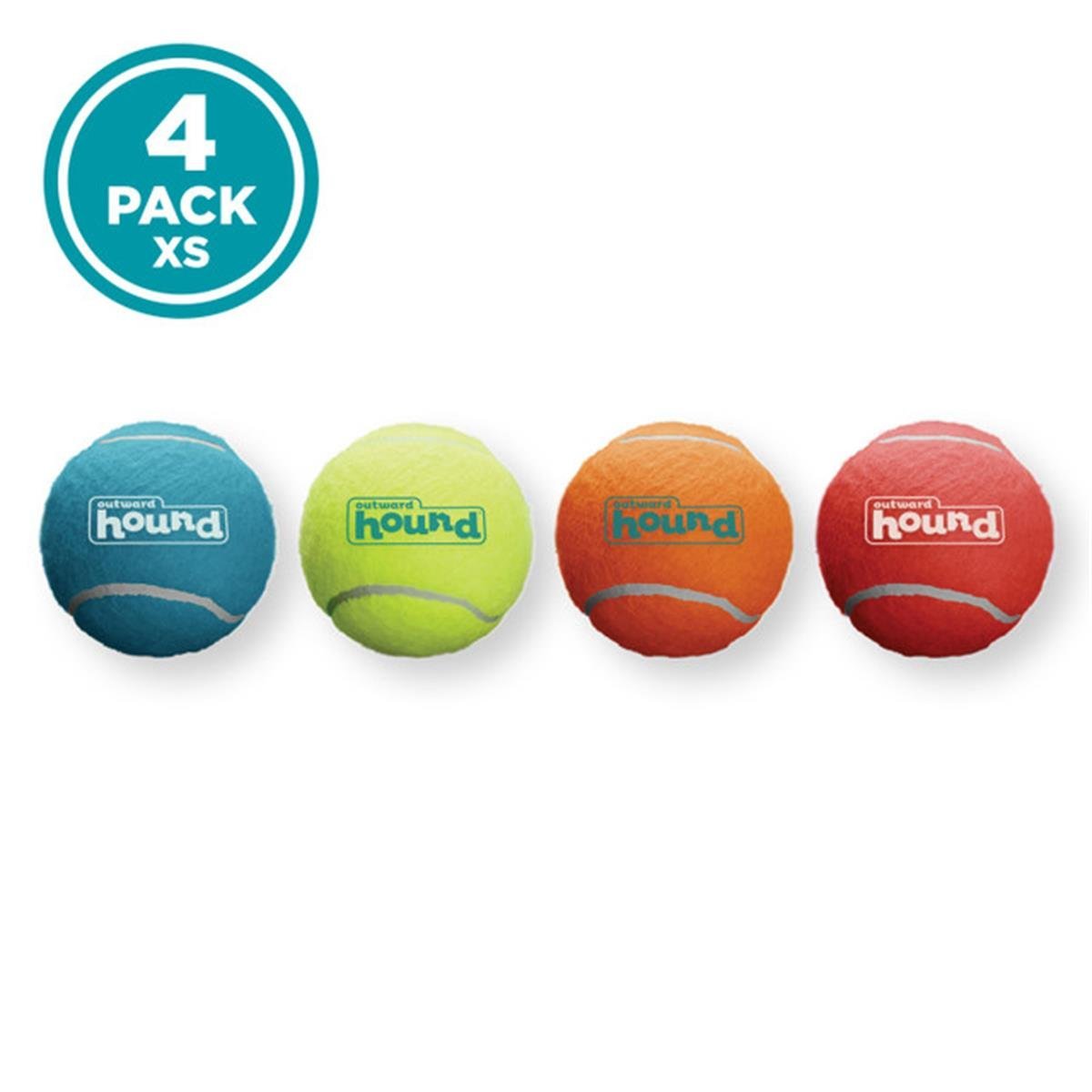 Outward Hound Squeaker Ballz Squeaky Tenis Topları (4'lü Paket)