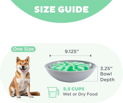 Outward Hound Fun Feeder Wobble Slo Bowl Mint Yavaş Yeme Mama Kabı (Large)