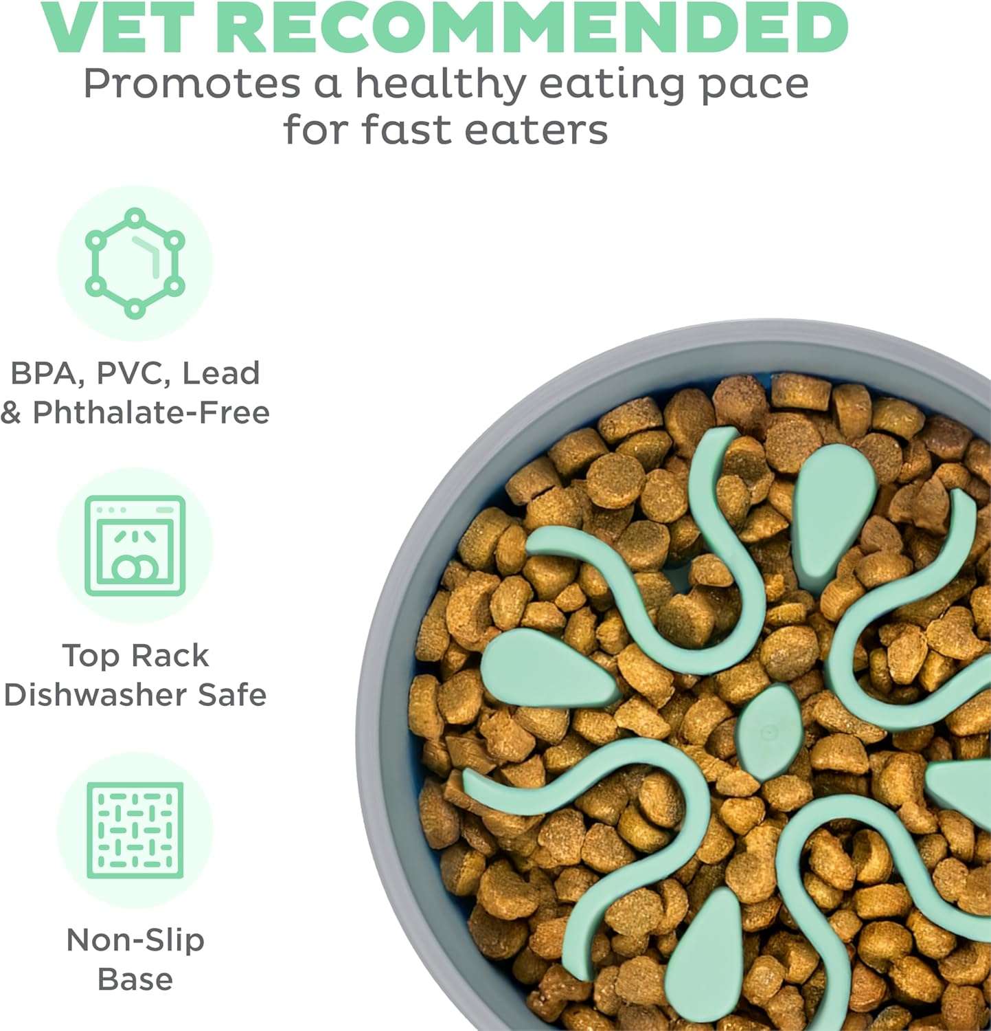 Outward Hound Fun Feeder Wobble Slo Bowl Mint Yavaş Yeme Mama Kabı (Large)