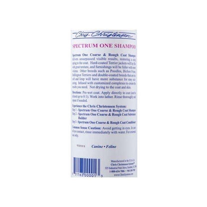 Chris Christensen Systems Spectrum one Coarse &amp; Rough Coat Shampoo 473 ml