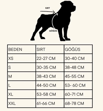 Pawlook Design Göğüs Tasmalı Köpek Montu