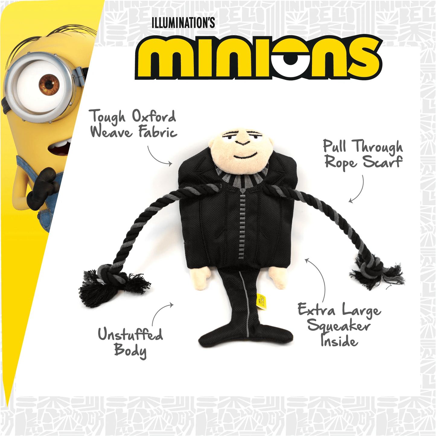 Minion® Gru Rope Scarf İp Atkılı Çekiştirme Oyuncağı