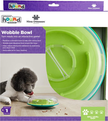 Outward Hound Wobble Bowl Interactive Treat Puzzle Köpek Oyuncağı - Tüm Irklar İçin