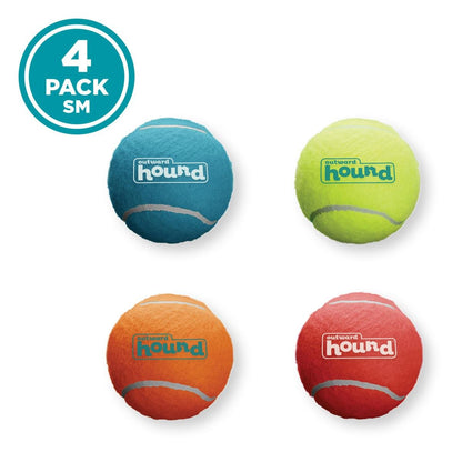 Outward Hound Squeaker Ballz Squeaky Tenis Topları (4'lü Paket)